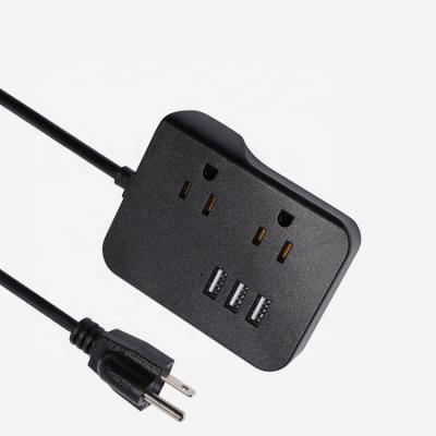 China US004 USB Extension Socket 2 Ports USA AC Power Socket for sale