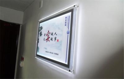 中国 アクリル LED のライト ボックス/LED の水晶ライト ボックスの広告 販売のため