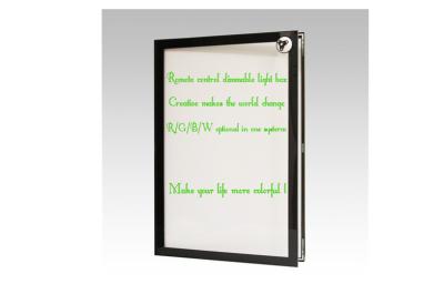 China Outdoor Acrylic LED Advertising Light Box Rectangle Shape With Battery for sale