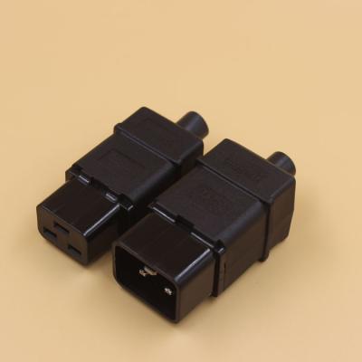 China IEC C19 220v Power Plug Socket Male , C20 Electrical Types Male / Female Plug And Socket for sale