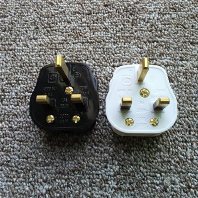 China Industrial PP Copper Material BSI Cable Plug Socket 230v 13amp British Plug for sale