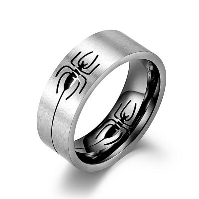 China Other Fashion Wholesale New Design Spider Ring 316L Stainless Steel Titanium Steel Rings For Men for sale