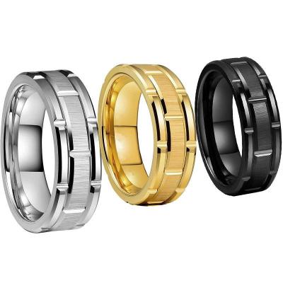 China Hot Selling Stainless Steel FASHIONABLE Ring Inner Stainless Steel Notched Rings for Men for sale