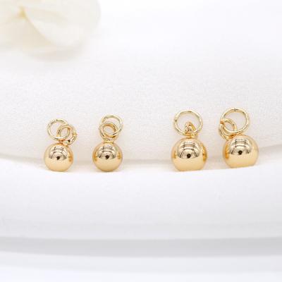 China TRENDY Round Charm Round Bead Charm Round Charm For Necklace Making for sale