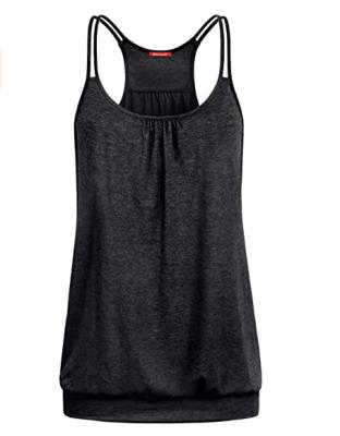 China Breathable Popular Women's Round Collar Sports Yoga Vest Workout Tank Top for sale