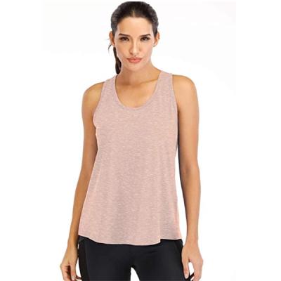 China Breathable Mesh Backless Women Sport Wear Muscle Cotton Tank Top Vest for sale