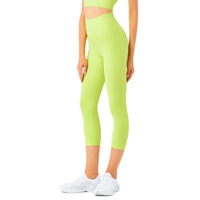 China 2021 Breathable Naked Feeling High Waist Gaiters Sport Pants Butt Lift Gaiters Yoga Pants for sale