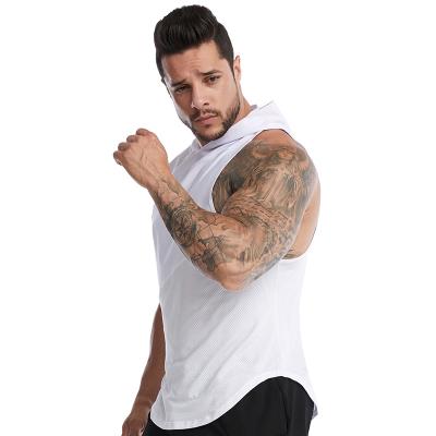 China Breathable Pure Color Tank Tops For Men Fit Patchwork Gym Vest Plus Size Mens Hoodies And Sweatshirts for sale