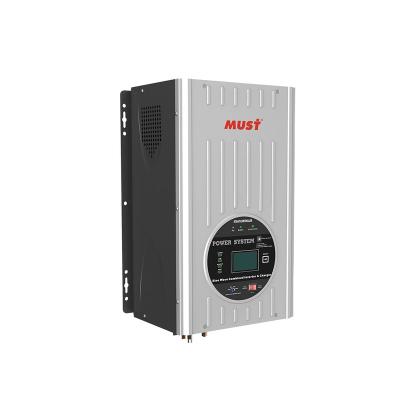 China Home Solar System MUST Pure Sine Wave Hybrid Solar Inverter 1kw 2kw 3kw 4kw 5kw 6kw 110v Low Frequency Output PV3000 Off Grid for sale