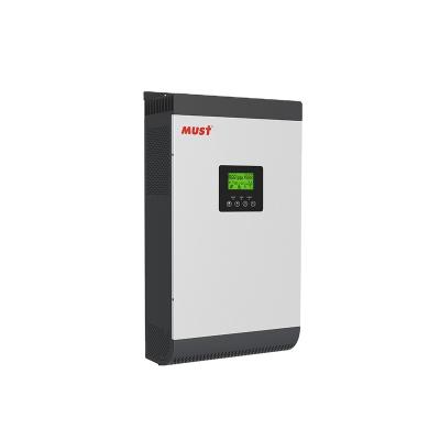 China MUST PV1800VPK 1000w 2000w 3000w 12v 24v PWM Solar Home Energy System Inverter Cheap Price 297.5*468*125MM for sale