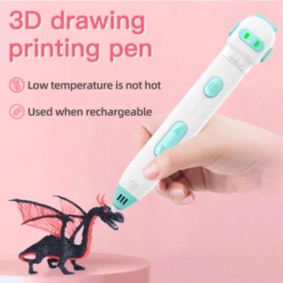 China Hotels Radio 3D Printing Pen PCL Filament Low Temperature DIY Painting Graffiti Kids Brush For Kids Gift 3d Handmade Pen for sale