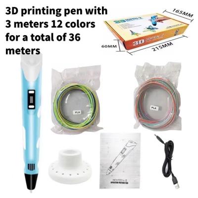 China Hot Selling Hotels China DIY Christmas Gift 3d Graffiti Painting Pen PLA Explosive Filament 36 Meters for sale