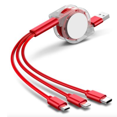 China Wholesale Custom Multi Speed ​​Fast Charging Mobile Phone Charger 3 In 1 USB Fast Charging Micro Data Cable for sale