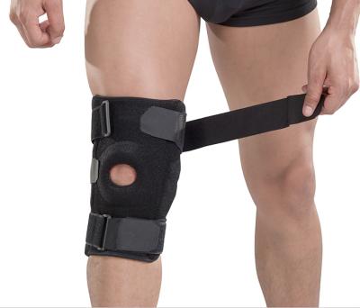 China Breathable Comfortable Adjustable Elasticity EVA Filling Effective Knee Sleeve Patella Strap Knee Support Brace for sale