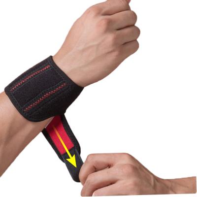 China Elasticity Adjustable Breathable High Quality Neoprene Wrist Brace Adjustable Wrist Support With Spring for sale