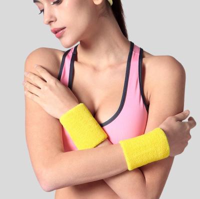 China Adjustable Elasticity Breathable Colorful Towel Bowling Wrist Support Sweat Wristband For Sports for sale