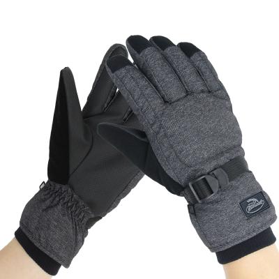 China Waterpoof Men Waterproof Breathable Snow Ski Gloves With Adjustable Strap Winter for sale