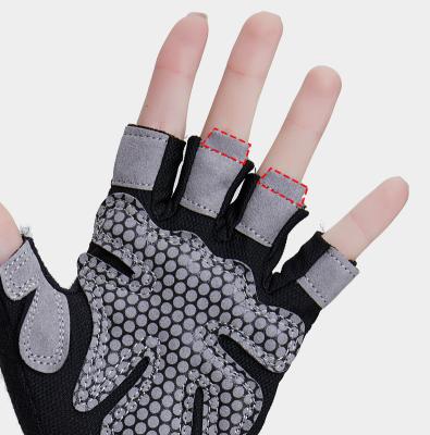 China Durable/Comfortable/Anti-Slip/Breathable Fashion Half Finger Cycling Super Fiber Fitness Gym Weightlifting Gloves Custom For Women Or Unisex for sale