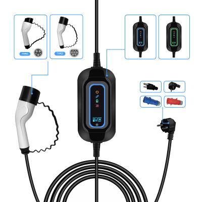 China Portable EV Charging Station Tesla Model 2 3.5kW EV Charger with Insulation Detection for sale