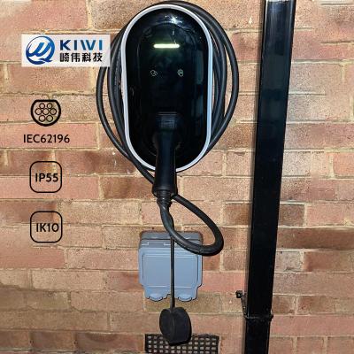 China IP65 Protection 7kw Electric Car Charger with Type-1/Type-2/GB/T Interface Standard for sale