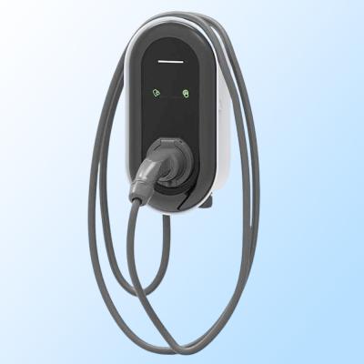 China 7KW 11KW 22KW Level 2 Fast Charging Station EV Wall Charger 32A Wall Mount AC EV Charger for sale