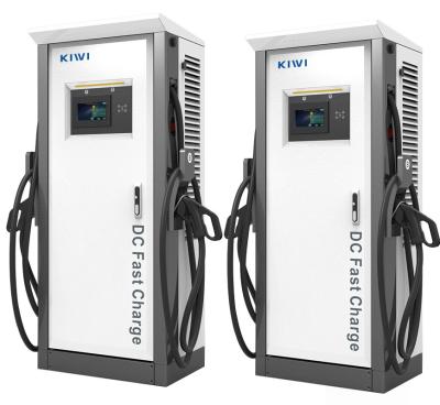 Chine Station de recharge rapide en courant continu de 120 kW CCS1 CCS2 voiture Chademo EV avec une fréquence de réseau de 50 Hz ± 10 Hz à vendre