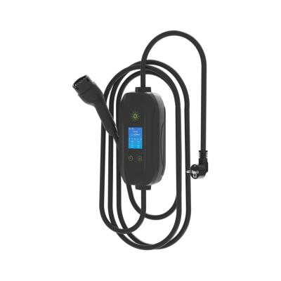 China 3.5kw 7kw 8A-16A/32A Type 2 Indicator Light Portable Car Electric Vehicle Chargers EV Charger for sale