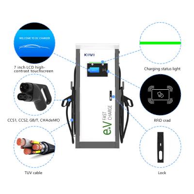 Chine OEM ODM EV Chatger CCS Chademo Plug 80kW 120kW 150kW 60kW Electric Vehicle Supercharge EV Charging Pile à vendre