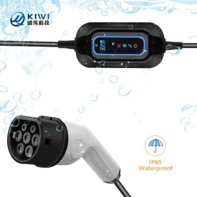 China 3.5kw 16A cargador de vehículos eléctricos corriente inteligente ajustable tipo 2 230V AC cargador portátil de automóviles eléctricos en venta