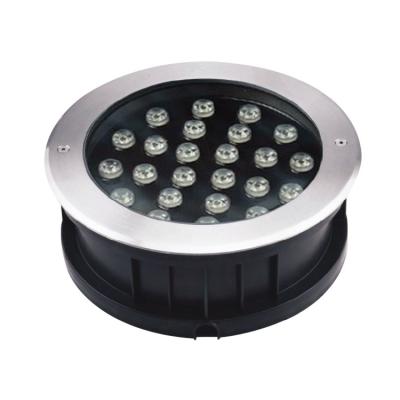 China Round IP68 36W LED Theme Park Underground Light For Garden Lighting for sale