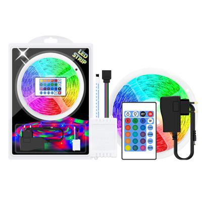 China Residential IP65 12V SMD2835 60LEDS RGB LED Strip Kit With Blister Packing for sale