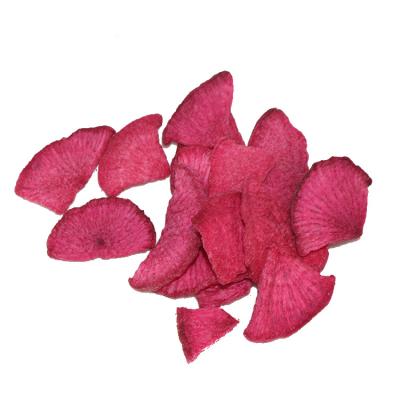 China Low Fat Healthy Snacks VF Red Radish Vacuum Fried Chips for sale