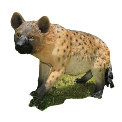 China Indian Hot Sale New Design Garden Park Decoration Large Resin Lifelike Realistic Indian Fiberglass Life-Size Animal Statue Large Style Hyena Sculpture Statue for sale