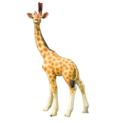 China World Large Outdoor Life Size Animal Landscape Giraffe Sculpture Anime Statue Giraffe Decoration Park Garden Ornament for sale