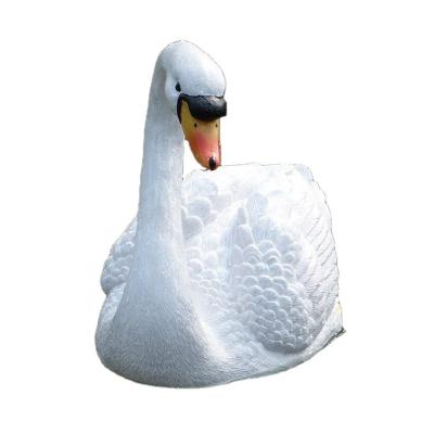 China China Park Garden Pond Fountain Swimming Pool Outdoor Simulation Swan Resin Sculpture Statue Landscape Animal Ornament for sale