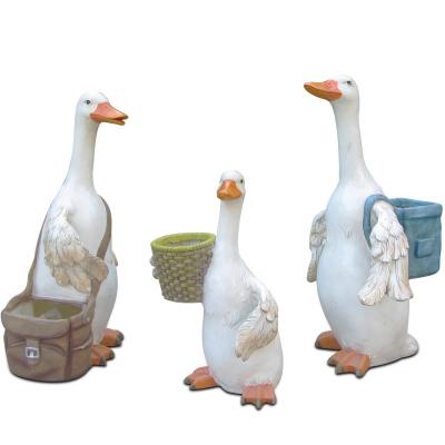 China Simulation outdoor ornaments resin handwork decoration resin handwork decoration garden animal garden animal flower pot simulation fiberglass for sale