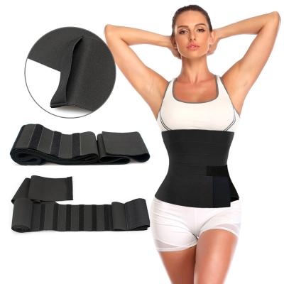 China New Warm Breathable Seamless Elastic Compresion 12cm Width 3 4 6 Meter Long Belly Belly Stomach Wrap Belt Waist Trainer for sale