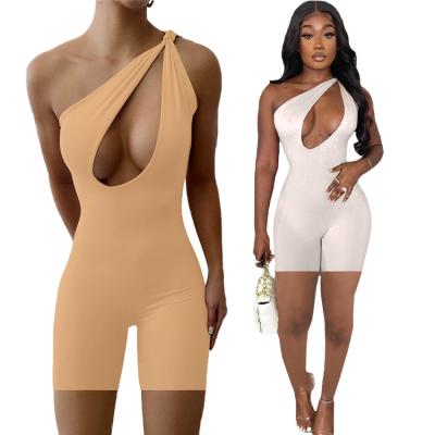 China Drop Shipping QUICK DRY Summer Middle Thigh Off Shoulder Bandage Beach Club Outfits Bodycon Boho Overalls For Women for sale