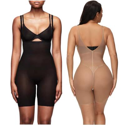 China Factory Supply Antibacterial Unique Breathable Seamless Sleep Full Body Shapewear With Butt Lifter Compression Body Shaper Jumpsuit for sale