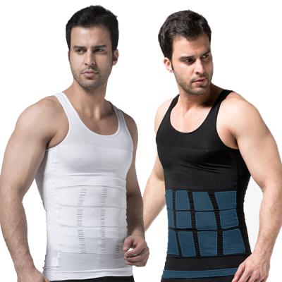 China Bestselling Workout Fitness Gym QUICK DRY Body Sculpting Shapewear Full Body Corset High Waist Body Shaper Vest For Men for sale