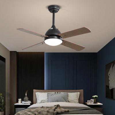 China Suitable Professional Plywood Iron Air Fan Remote Control Decorative Indoor Industrial Led Ceiling Fan Light for sale