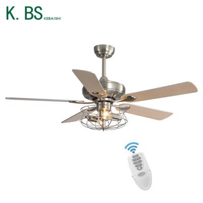 China Professional Manufacturer Remote Control Decorative 52Inch Indoor Air Fan Led Ceiling Fans With Lights for sale