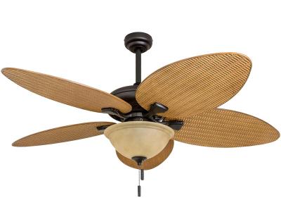 China 4 Blades 52Inch Contemporary Decor Indoor Plastic Remote Control Electric Ceiling Fan With LED Light for sale