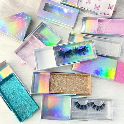 China Soft Customize Holographic Wick Box Logo Embedded Holographic Boxes Logo Printed Holographic Wick Box for sale