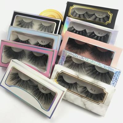 China Recycled Materials Eyelash Package 5d 25mm Mink Lashes Package Case Private Label Eyelash Packaging Box Custom Container for sale