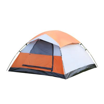 China Diagonal Tying Type 2 Person Camping Beach Sunshade Outdoor Tent Single Layer Manual Camping Tourist Tent for sale