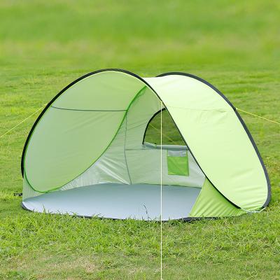 China Diagonal tying type custom large camping one bedroom family tent waterproof automatic instant outdoor beach for sale