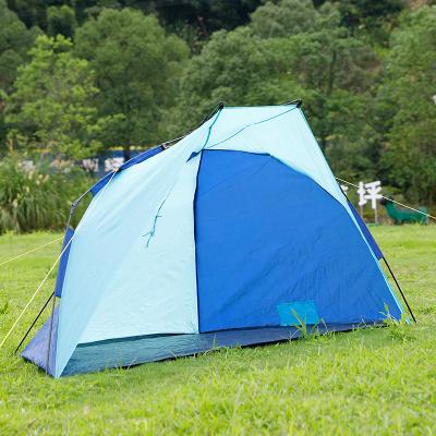 China Diagonal Bracing Type Waterproof Pop Up Canopy Sun Shelter Game Beach Automatic Camping Tent for sale