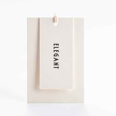 China Sustainable Clothing Tag Custom Contracted Art Hanging Card Original Design Hanging Card Custom Customized for sale