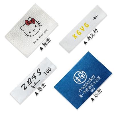 China Washable Custom Apparel Tatting Label Clothing Collar Label for sale